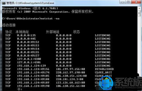 win7系统开放的端口号要怎么查看呢?|查看win7系统开放端口号的方法